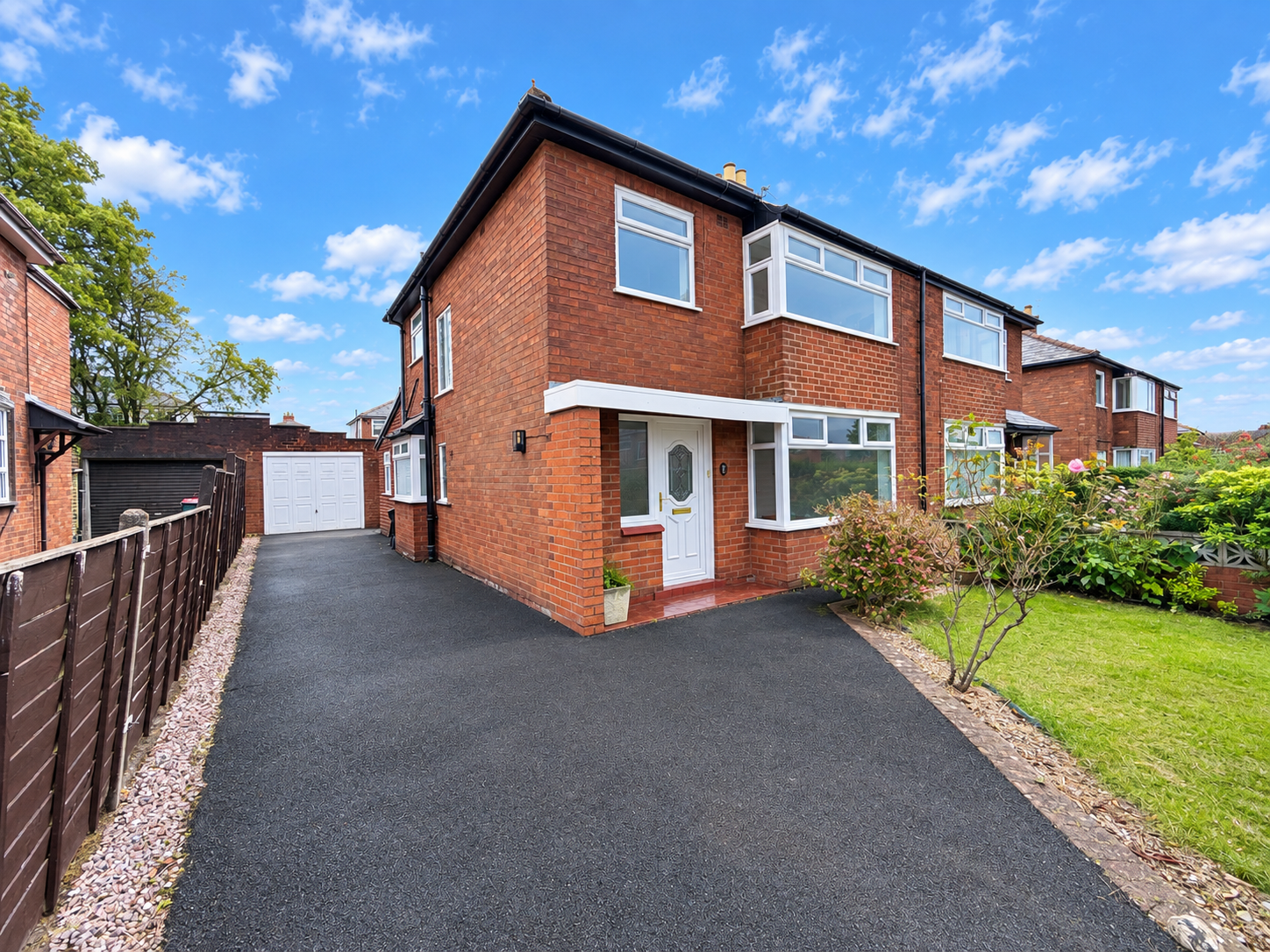 House Banks Road in Preston