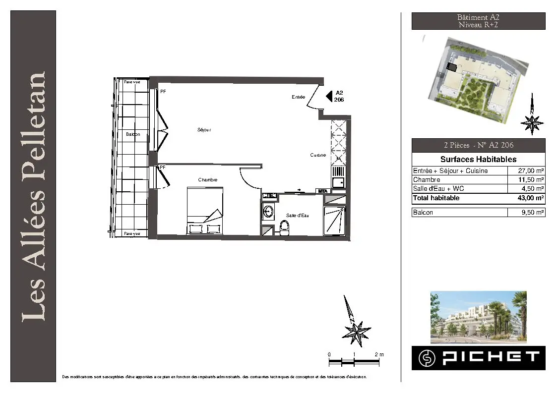 Flat Rue Camille Pelletan in Cenon