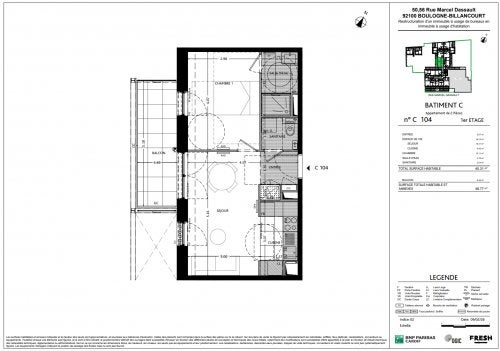 Flat Rue Marcel Dassault in Boulogne-Billancourt