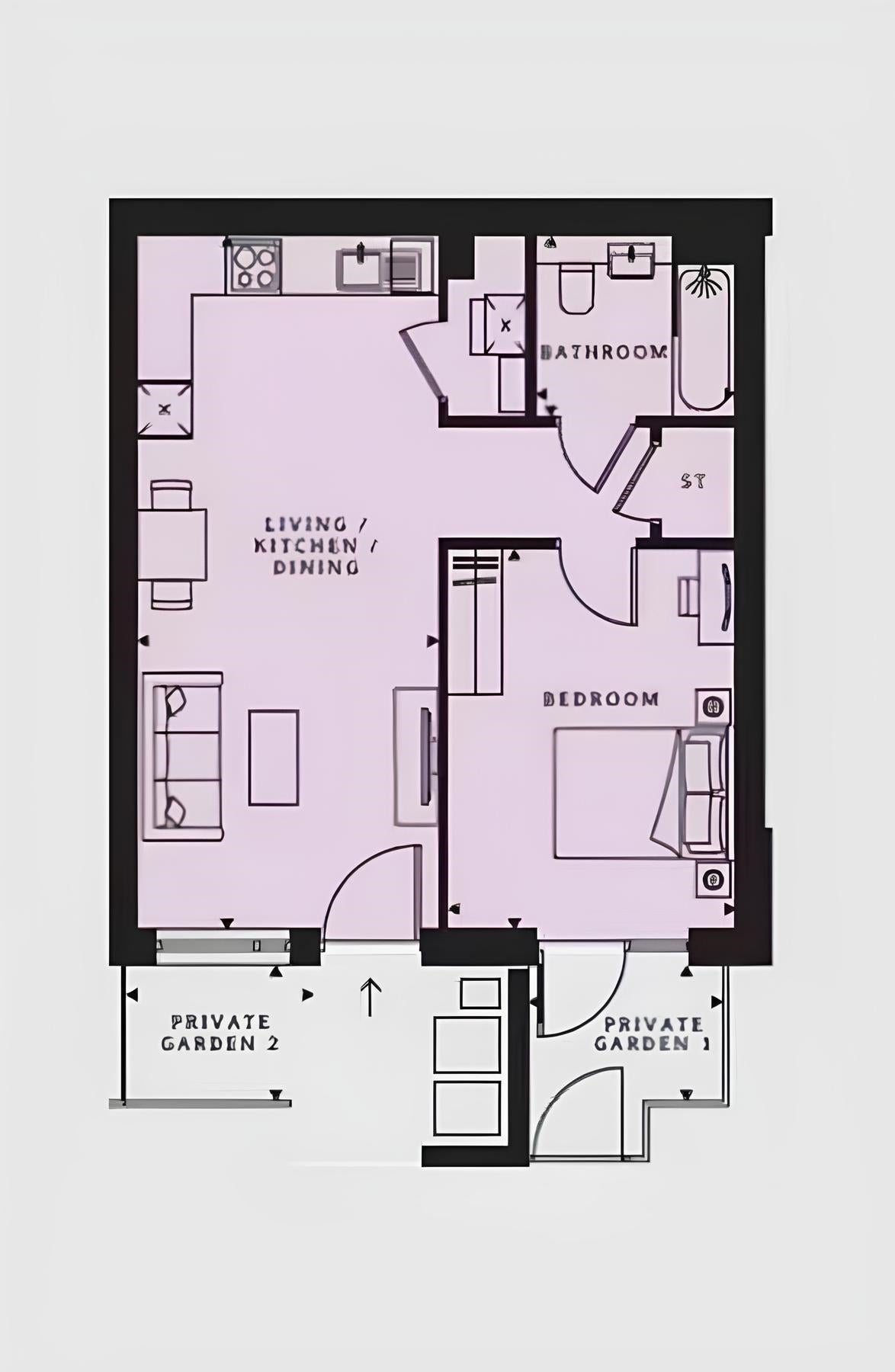 Flat Hargrave Drive in Greater London