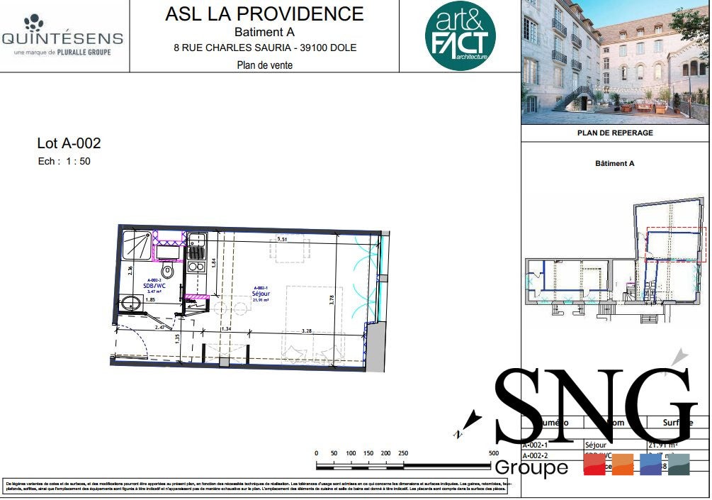 Appartement Rue Charles Sauria à Dole