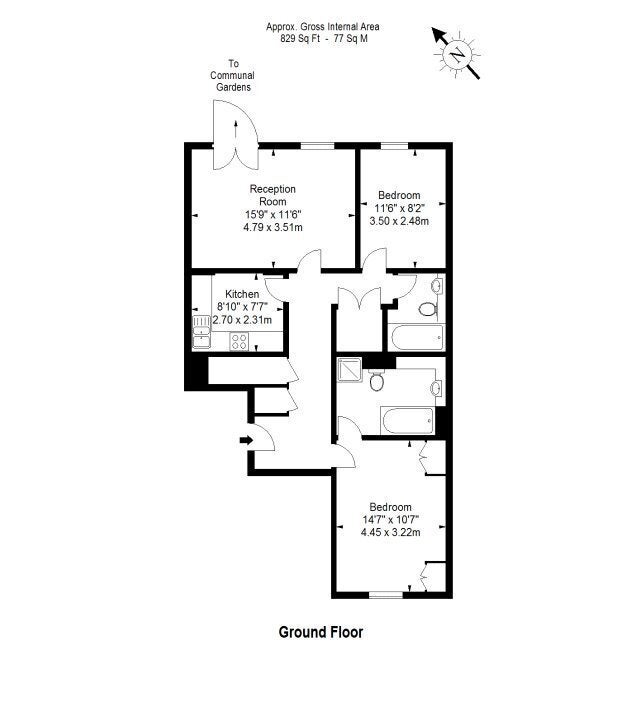 Flat Lindsay Square in City of Westminster