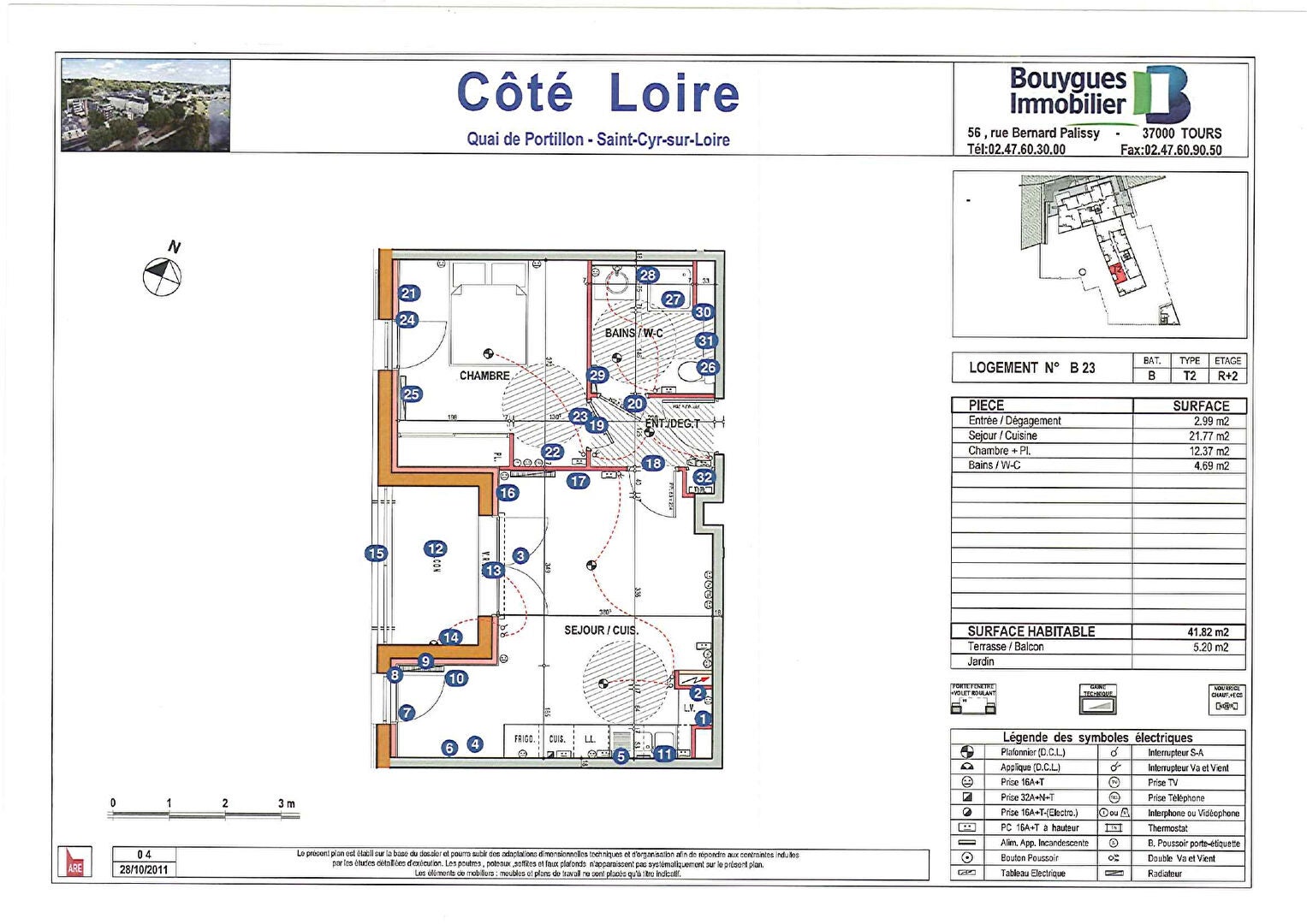 Appartement Quai de Portillon à Saint-Cyr-sur-Loire