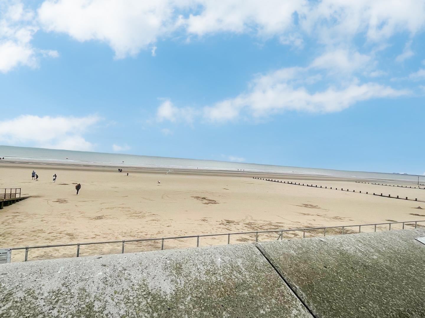 Flat Sea Wall in Folkestone and Hythe District