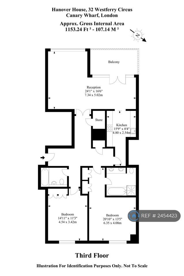Flat Westferry Circus in Greater London