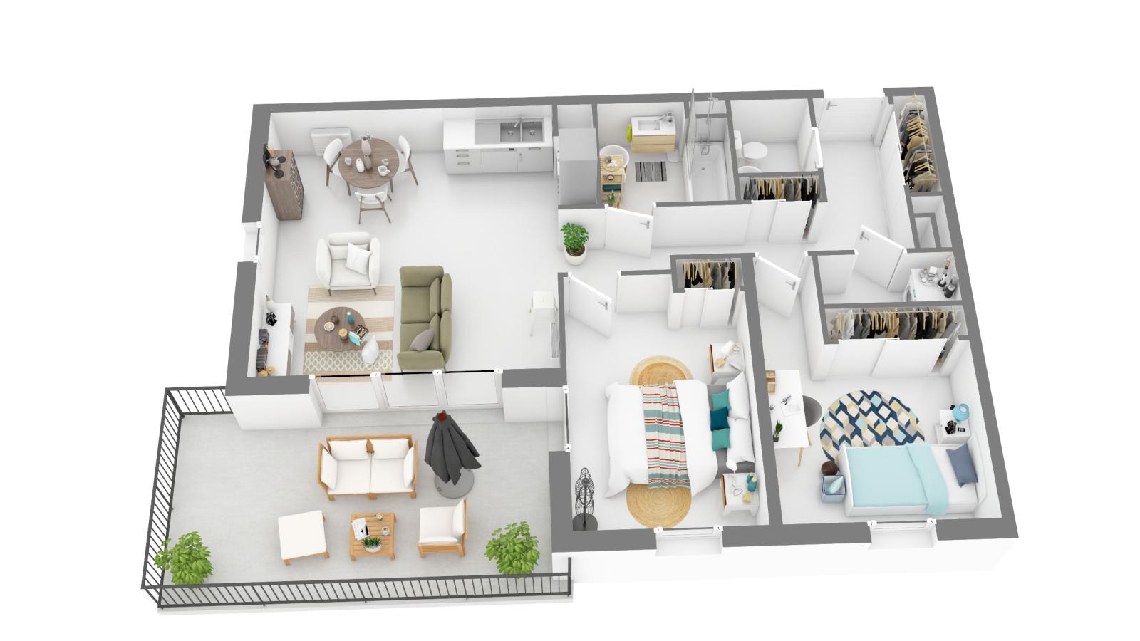 Flat Plan du Fraïsse in Saint-Jean-de-Védas