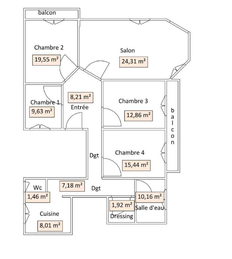 Flat Rue de Châteaudun in Paris