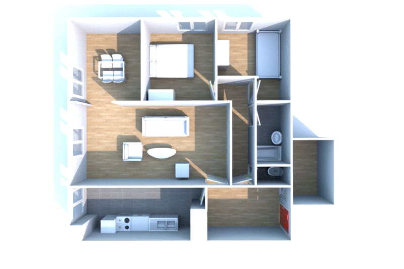 Flat Rue du Bel Air in Petit-Couronne