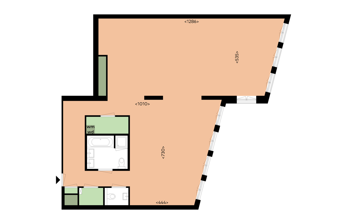 Appartement te huur in Amsterdam – Veemkade – foto 1