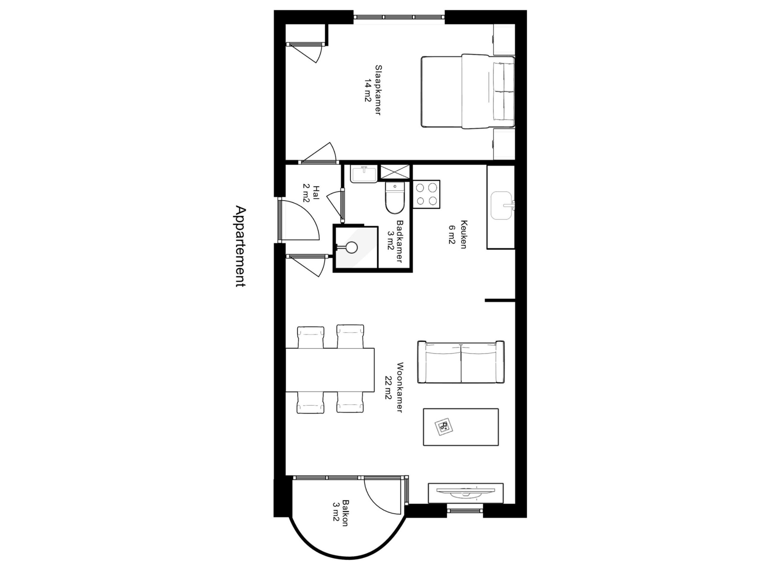 Appartement Javastraat in Den Haag