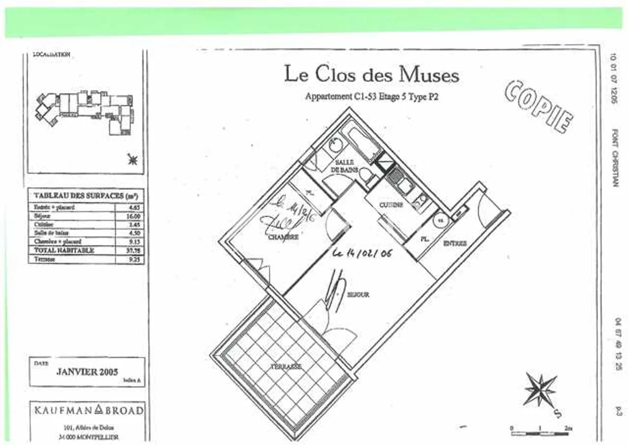 Flat Rue Raimon de Trencavel in Montpellier