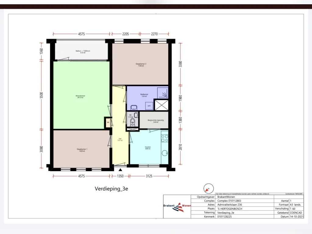 Appartement Admiraliteitslaan in Den Bosch