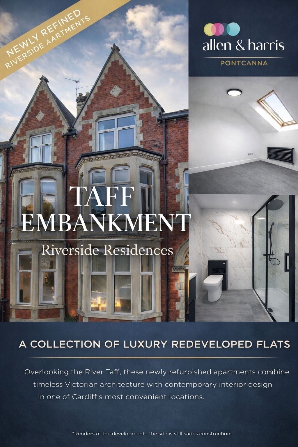 Flat Taff Embankment in Cardiff