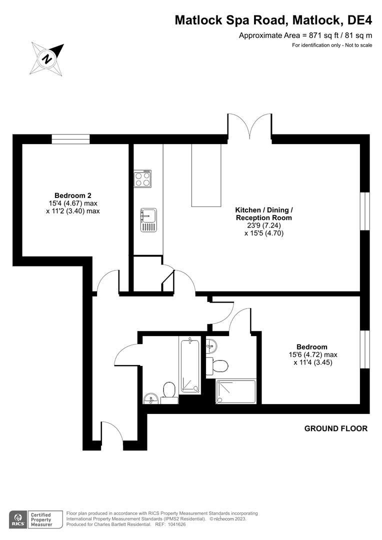 Flat Knowleston Place in Matlock Town