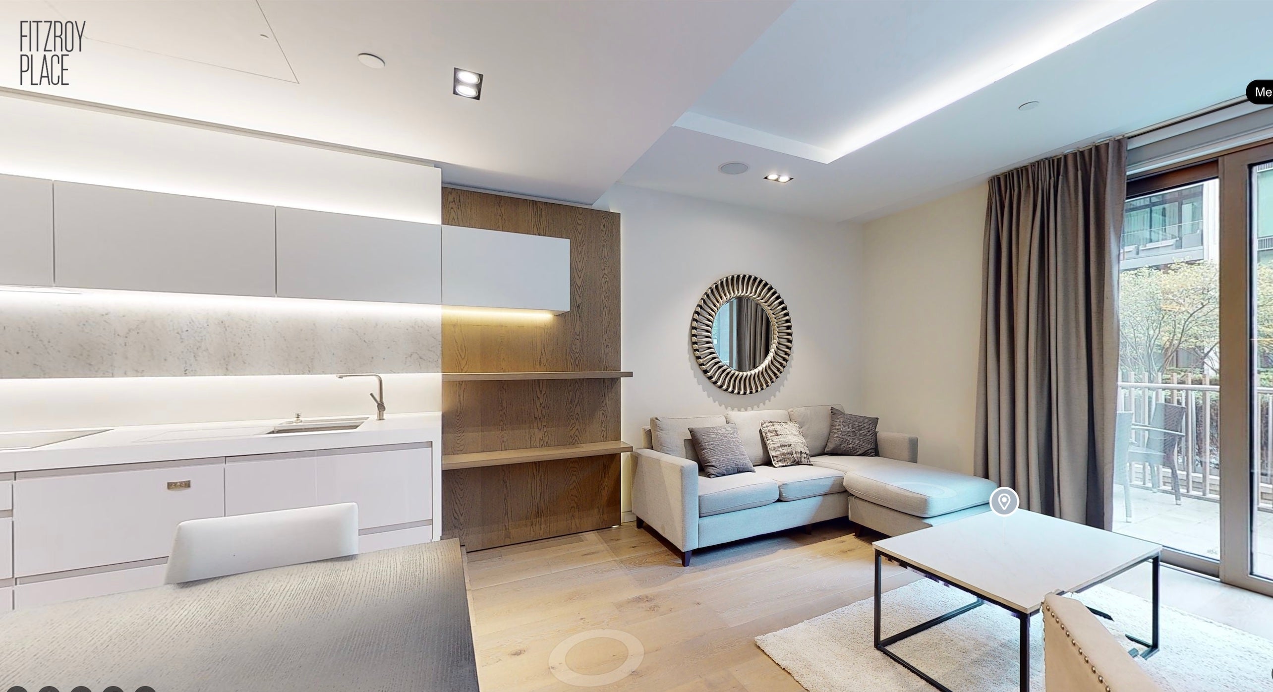 Flat Cleveland Street in Greater London