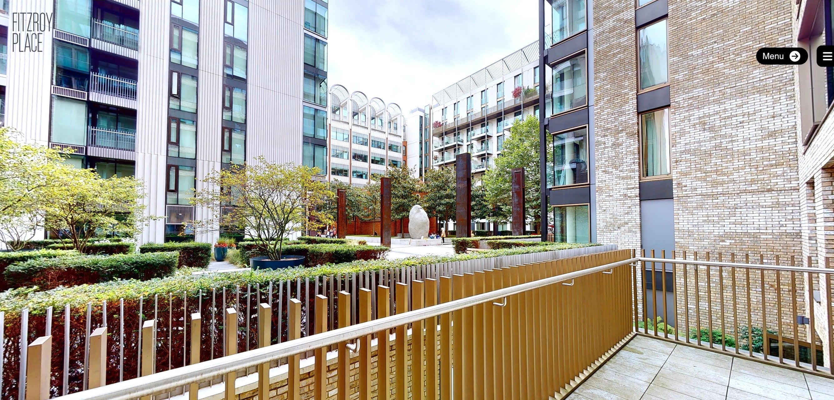 Flat Cleveland Street in Greater London