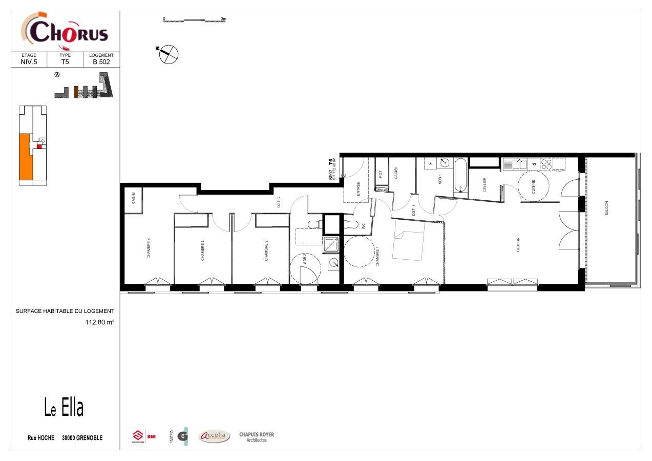 Flat Rue Hoche in Grenoble