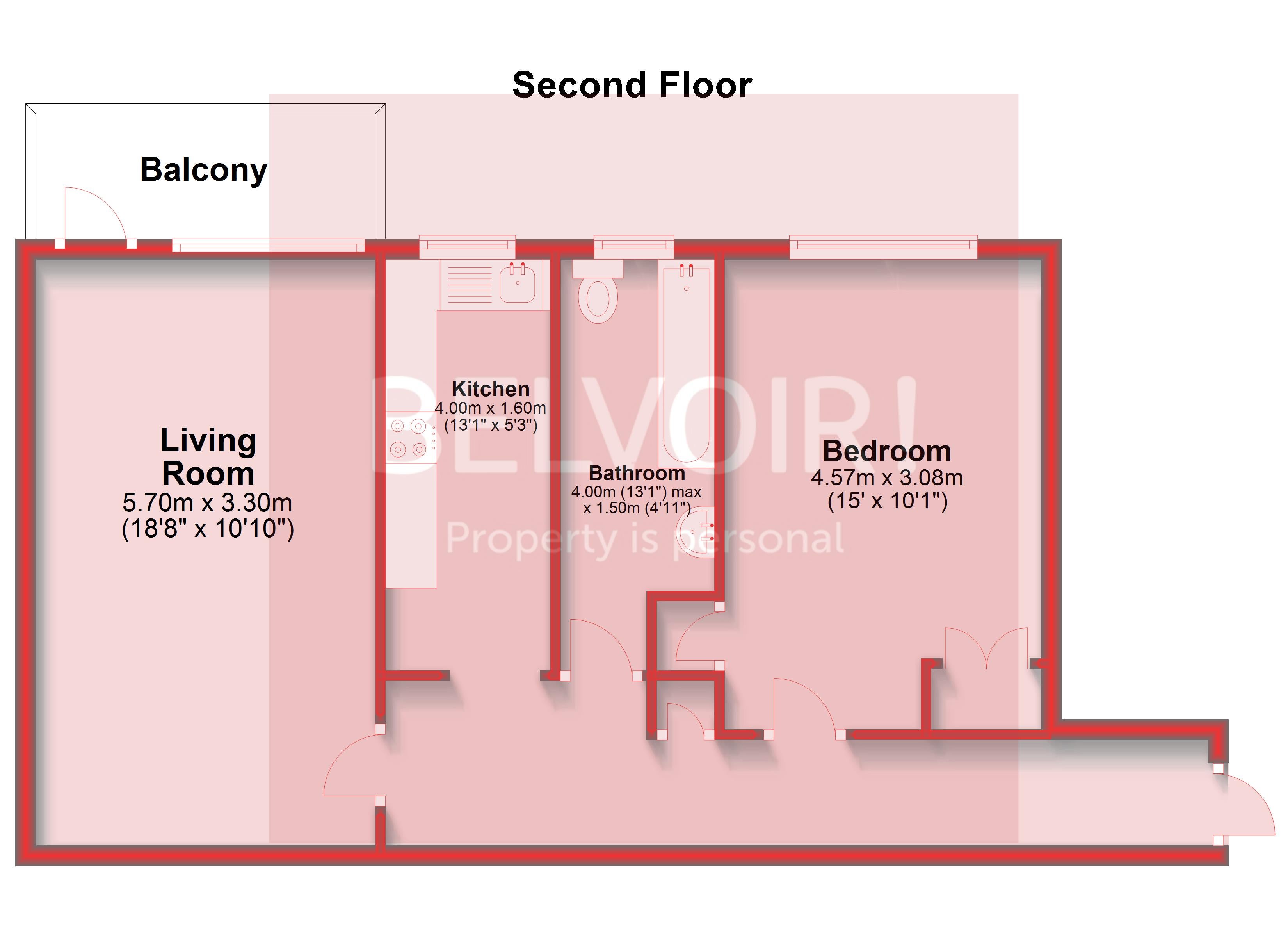Flat Pembroke Gardens in Portslade by Sea
