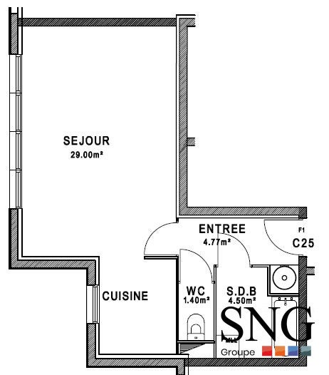 Appartement Rue Desseaux à Rouen