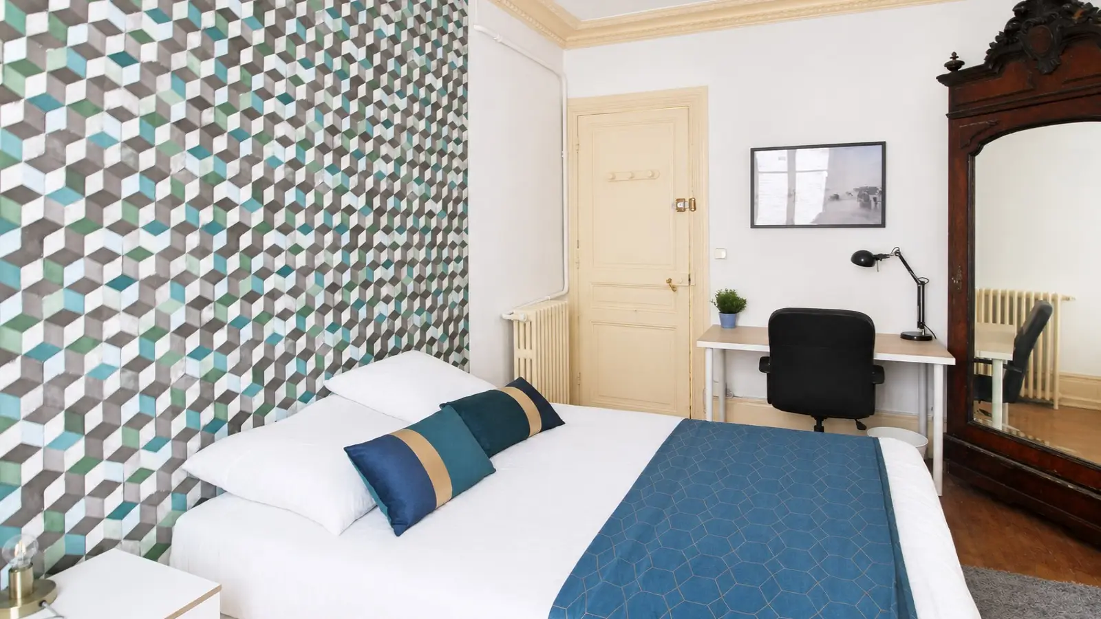Chambre Rue Tourneux à Paris