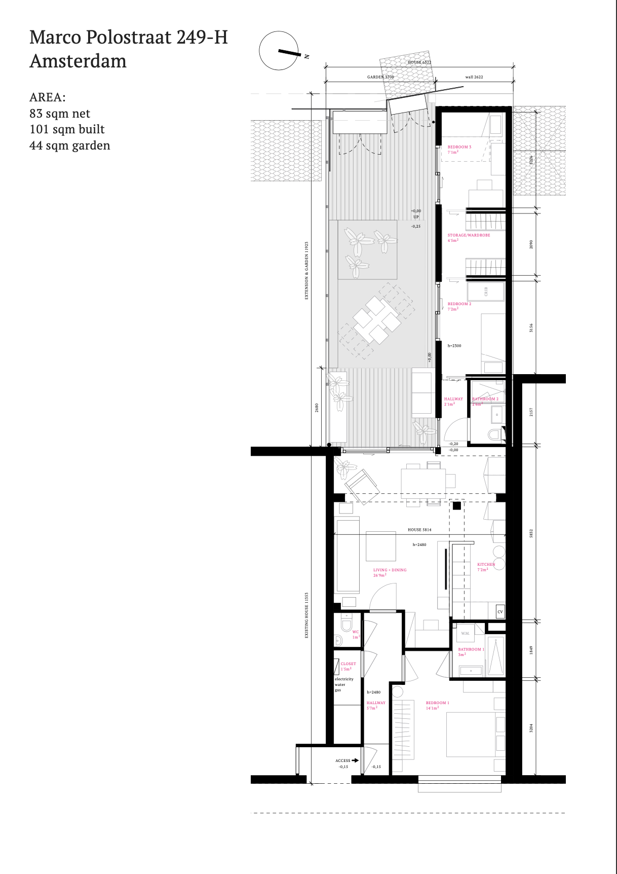 Flat Marco Polostraat in Amsterdam