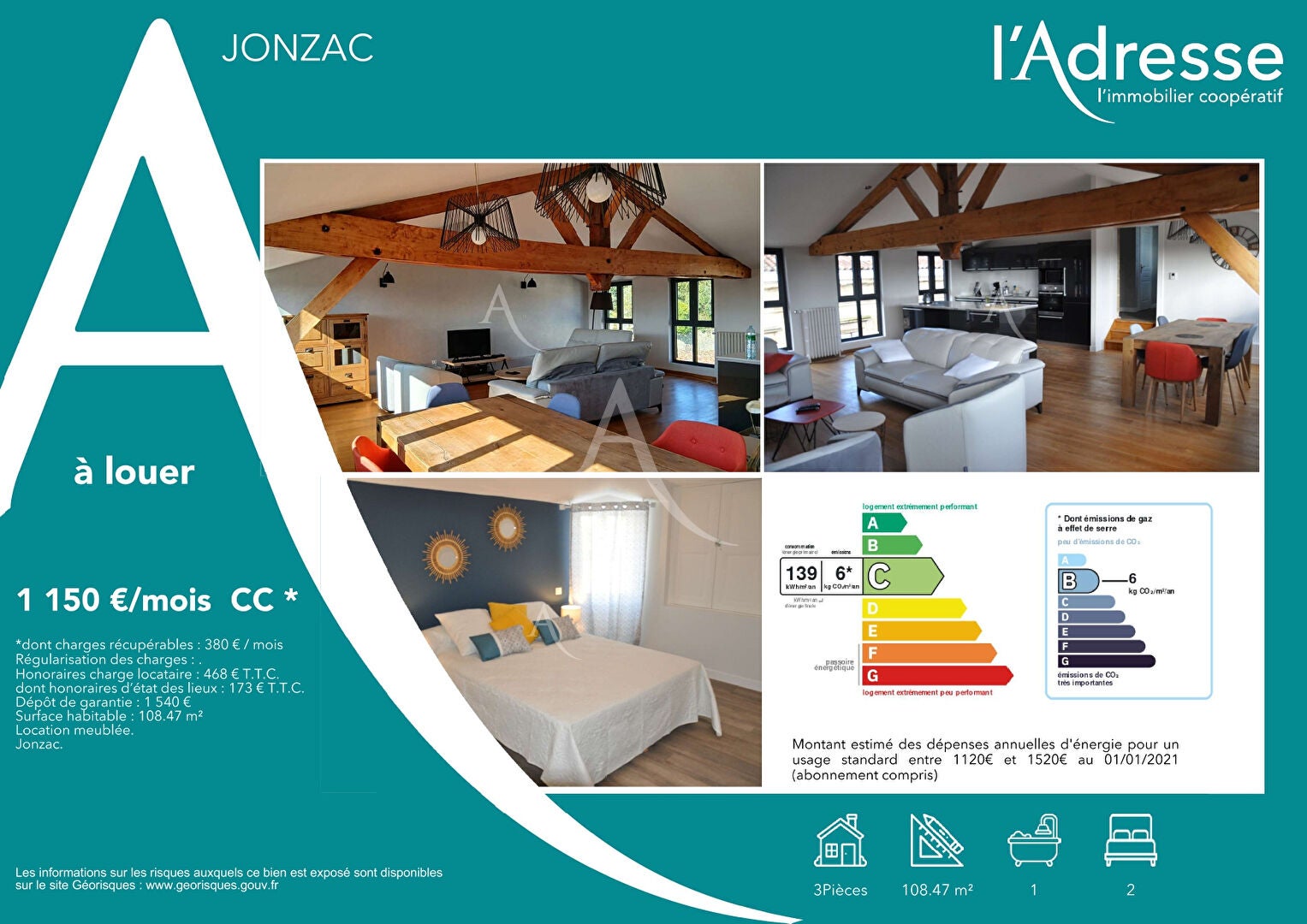 Appartement Rue Lucien Brard à Jonzac