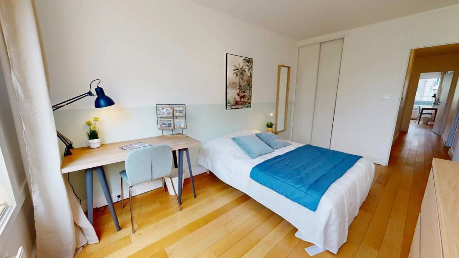 Chambre Square Frédéric Vallois à Paris