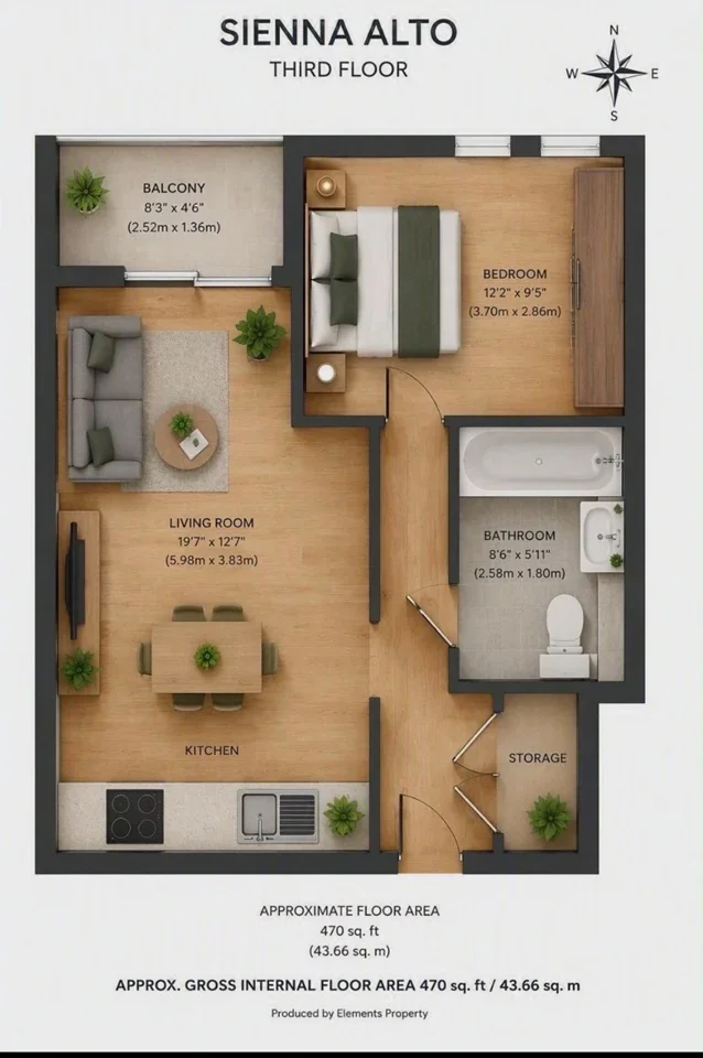 Flat Cornmill Lane in Greater London
