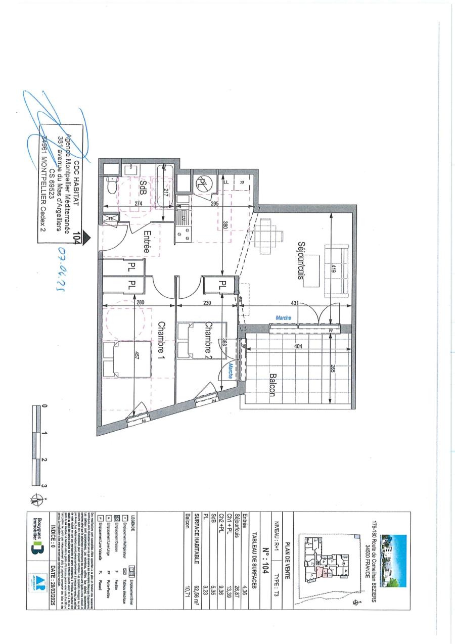 Appartement Route de Corneilhan à Béziers