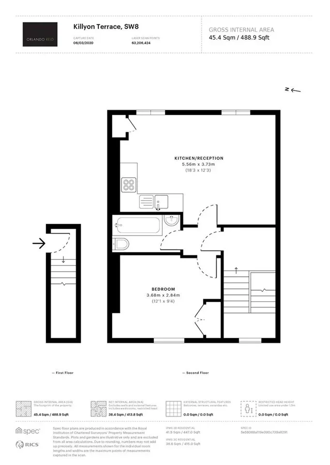 Flat Killyon Terrace in Greater London