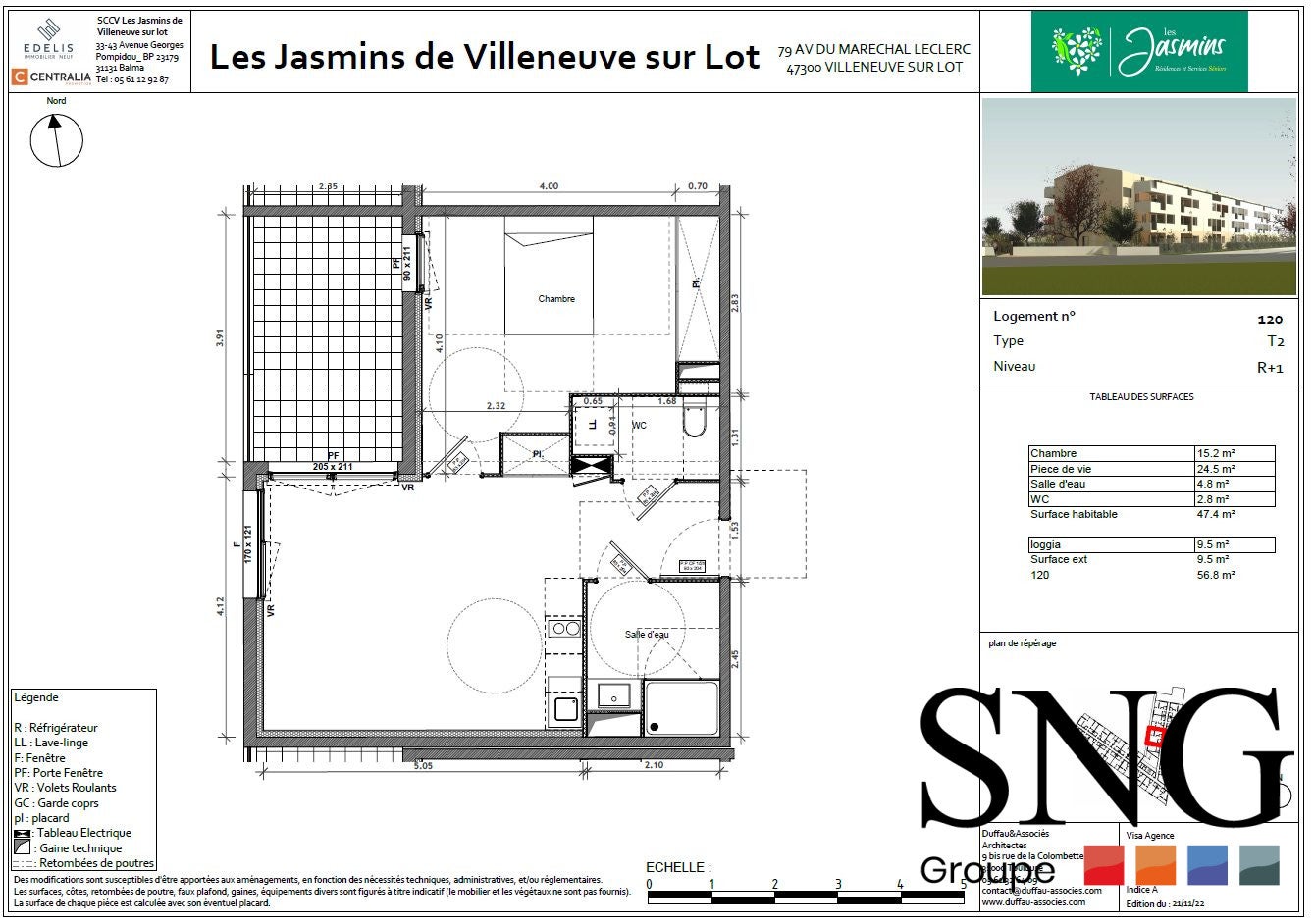 Flat Avenue du Maréchal Leclerc in Villeneuve-sur-Lot