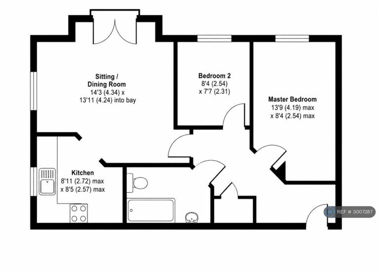 Flat Flaxlands Row in Olney