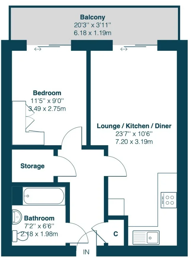 Flat Duke of Wellington Avenue in Greater London