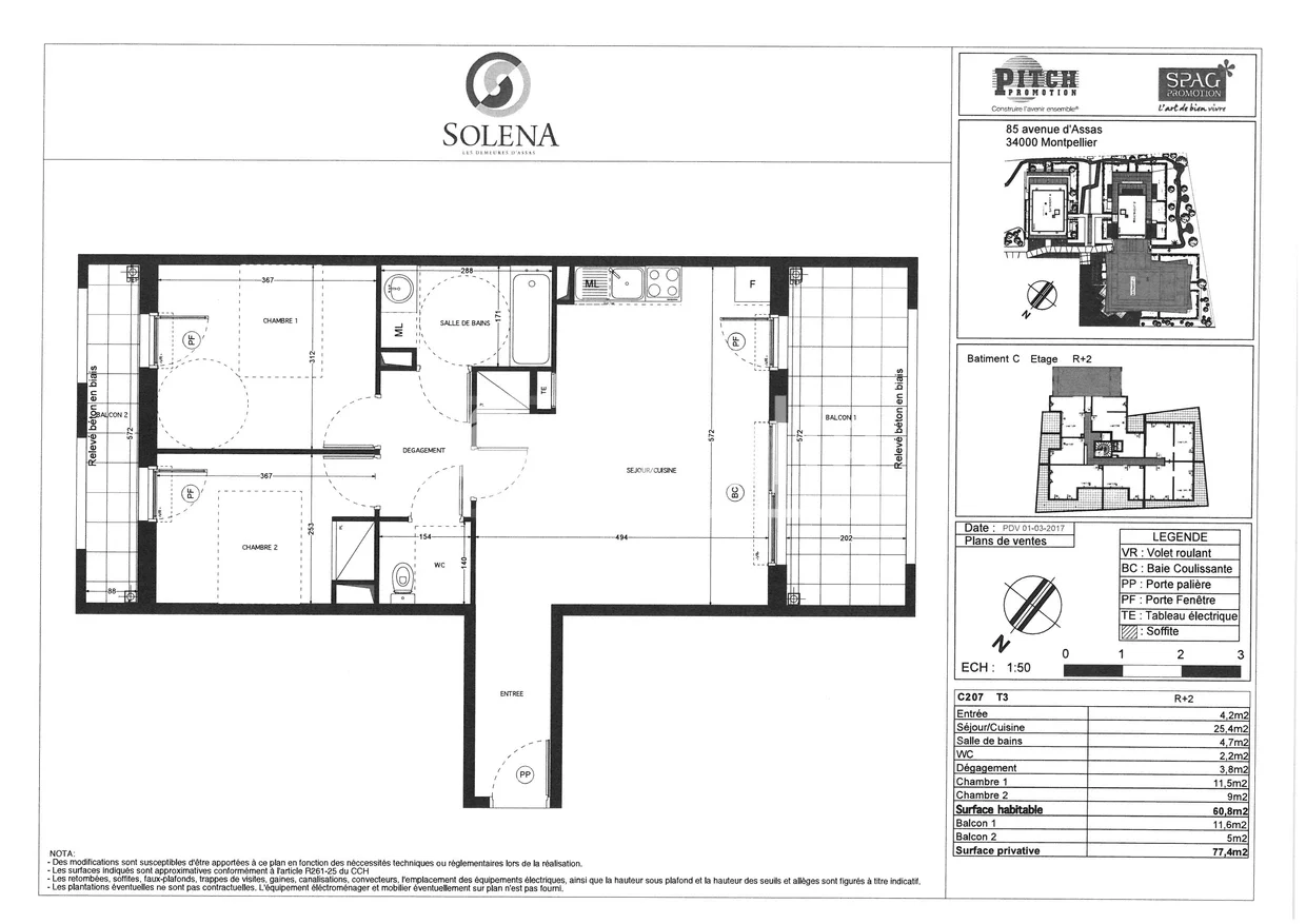 Appartement Avenue d'Assas à Montpellier