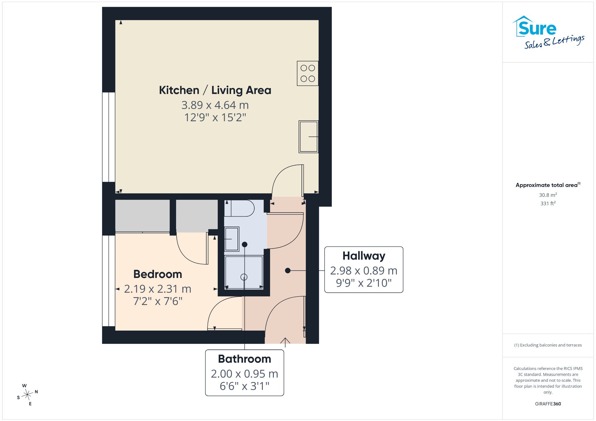 Flat Brunel Court in Dacorum