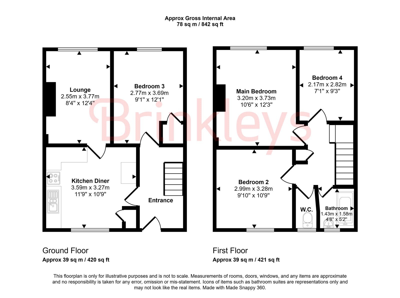 Flat Stroud Crescent in Greater London