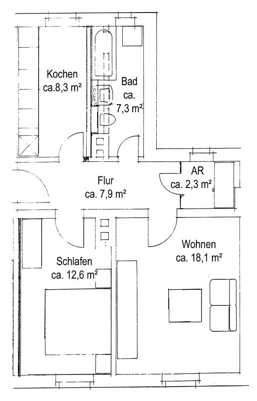 Wohnung Weststraße in Schkeuditz