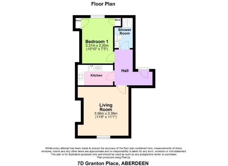 Flat Granton Place in Aberdeen City