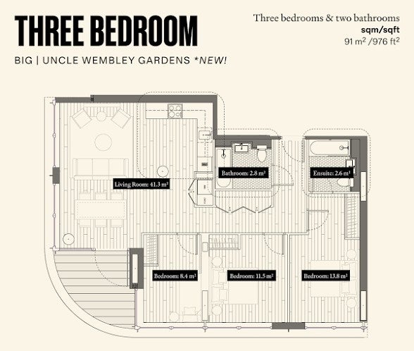 Room Park Lane in Greater London