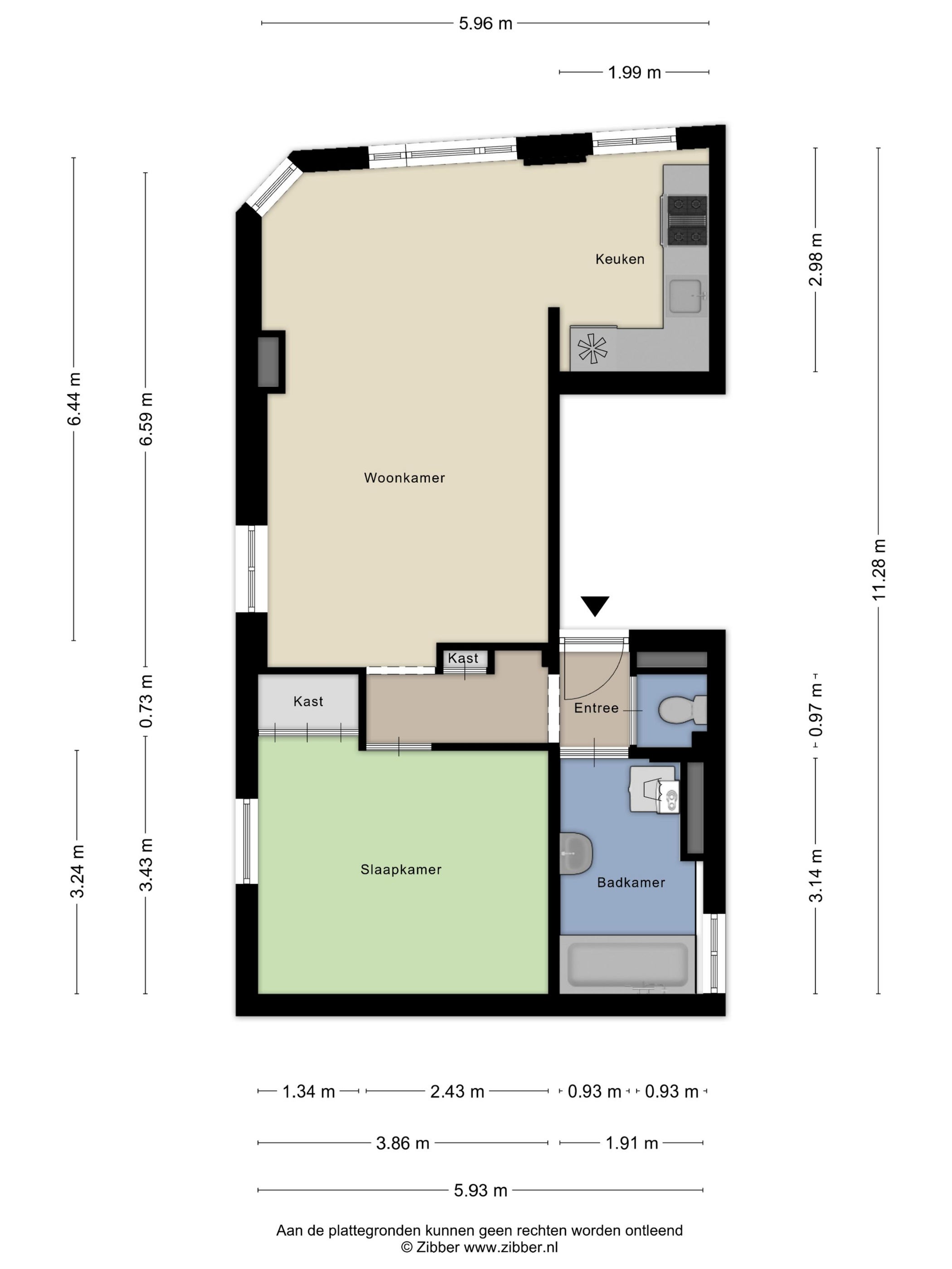 Appartement te koop: Brouwersvaart 98A, Haarlem
