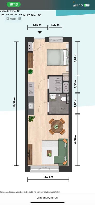Appartement Tolbrugstraat 4