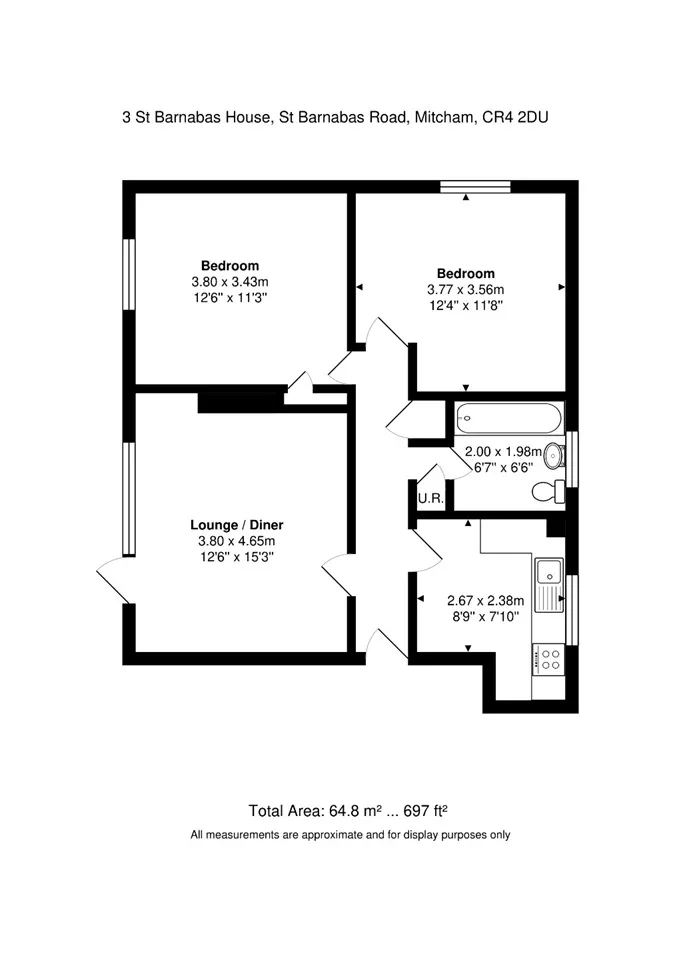Flat St Barnabas Road in Greater London