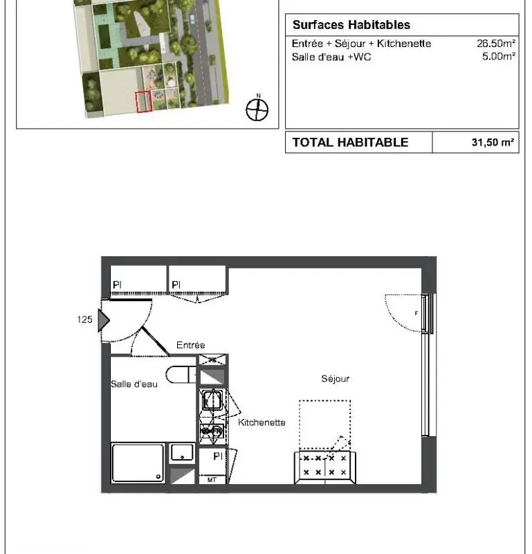 Flat Rue de l'alose in Lormont
