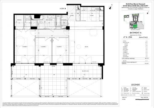 Flat Rue Marcel Dassault in Boulogne-Billancourt