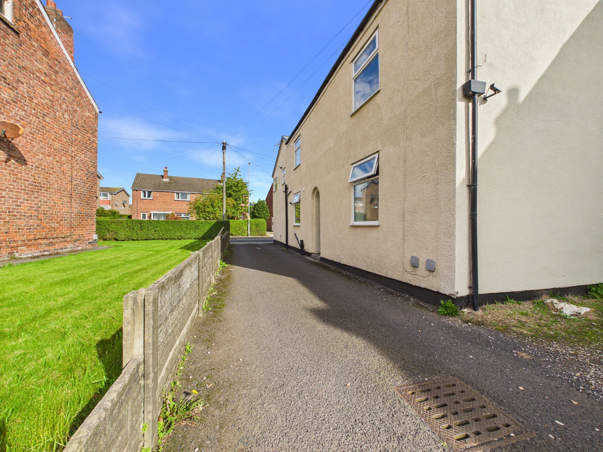 Flat Halsall Lane in West Lancashire
