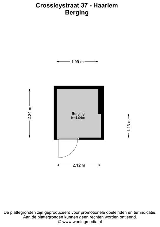 Appartement Crossleystraat 37 in Haarlem