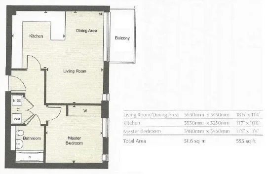 Flat Hartfield Road in Greater London