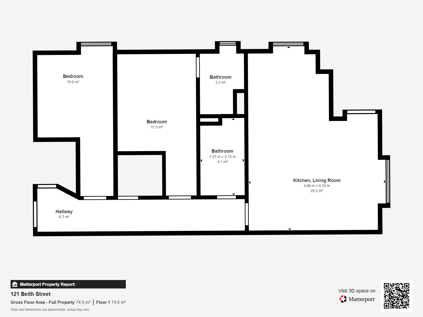 Flat Beith Street in Glasgow