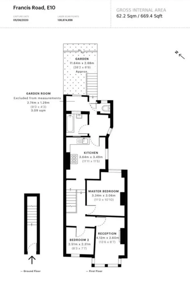 Flat Francis Road in Greater London