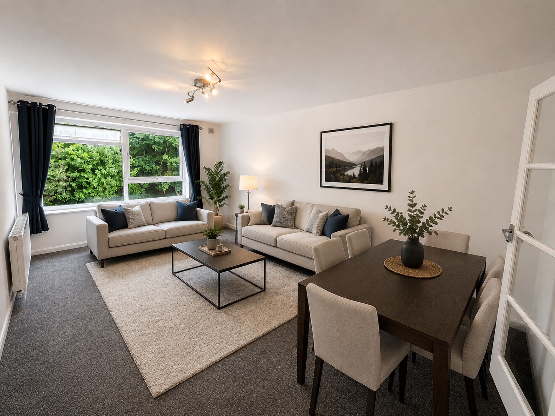 Flat Hillside Road in Caterham